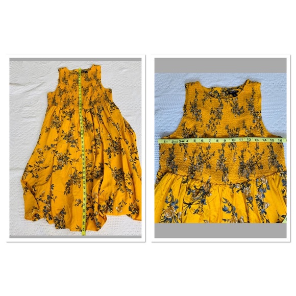 🌼 torrid Yellow Floral Smocked Challis Dress - Picture 8 of 8